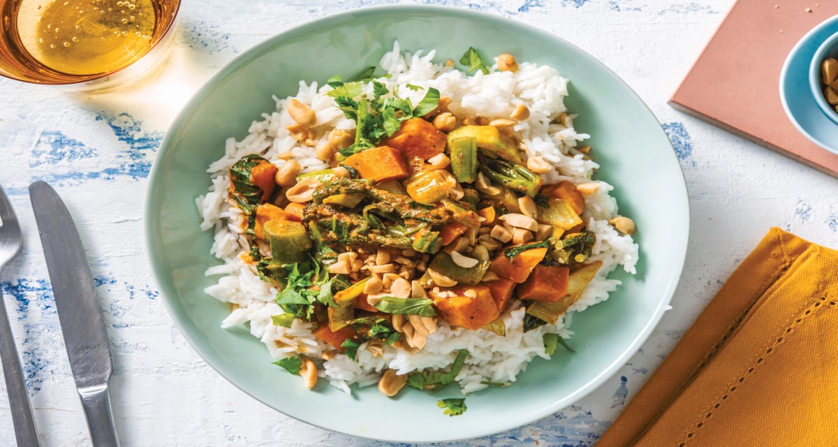 Thai Pumpkin & Veggie Red Curry Recipe | HelloFresh