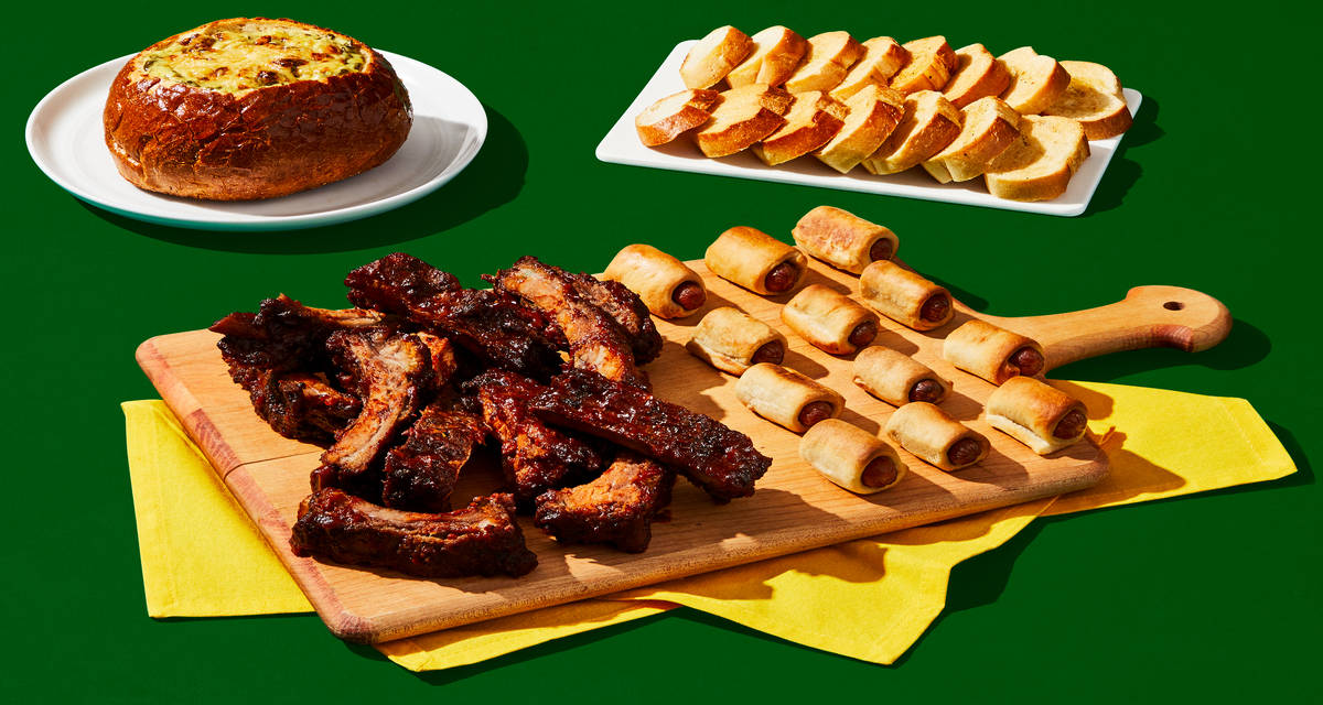 The Big Game Variety Pack Baby back ribs, bagel dogs & spinach artichoke dip | 4-6 Servings