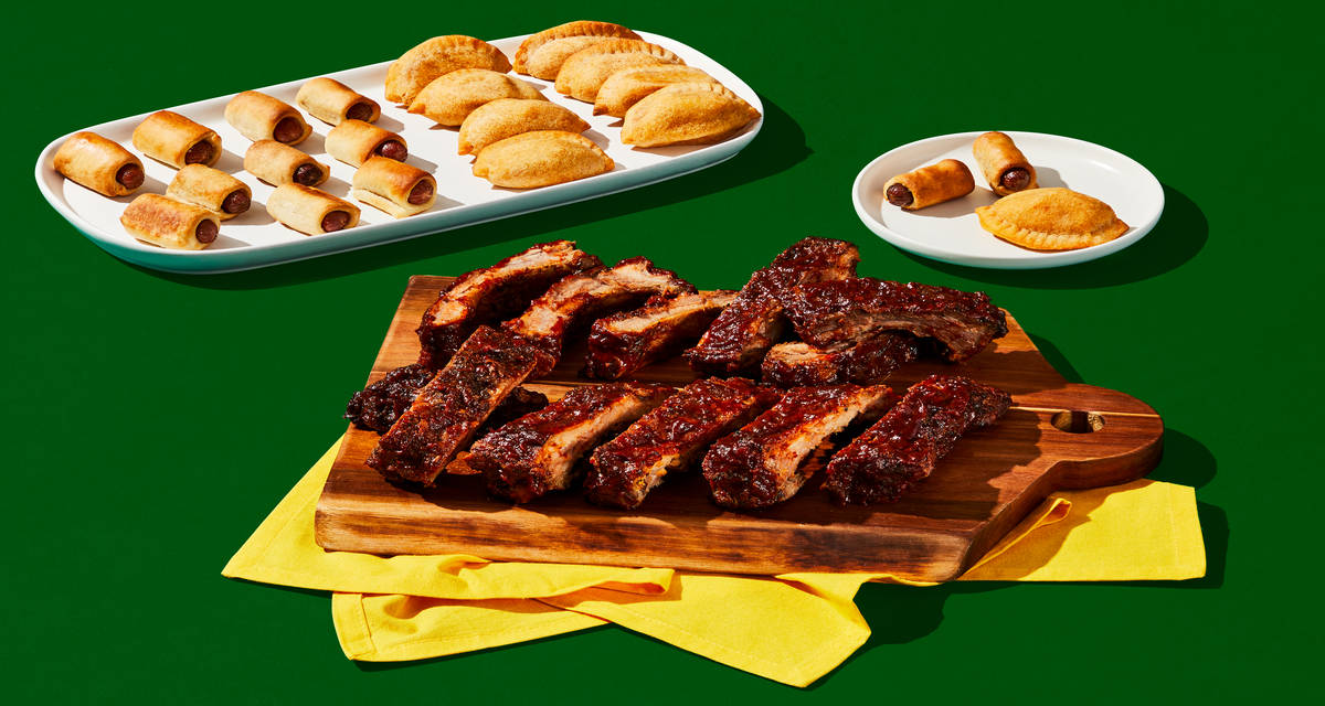 The Meat Lover’s Variety Pack Baby back ribs, bagel dogs & chicken empanadas | 4 Servings