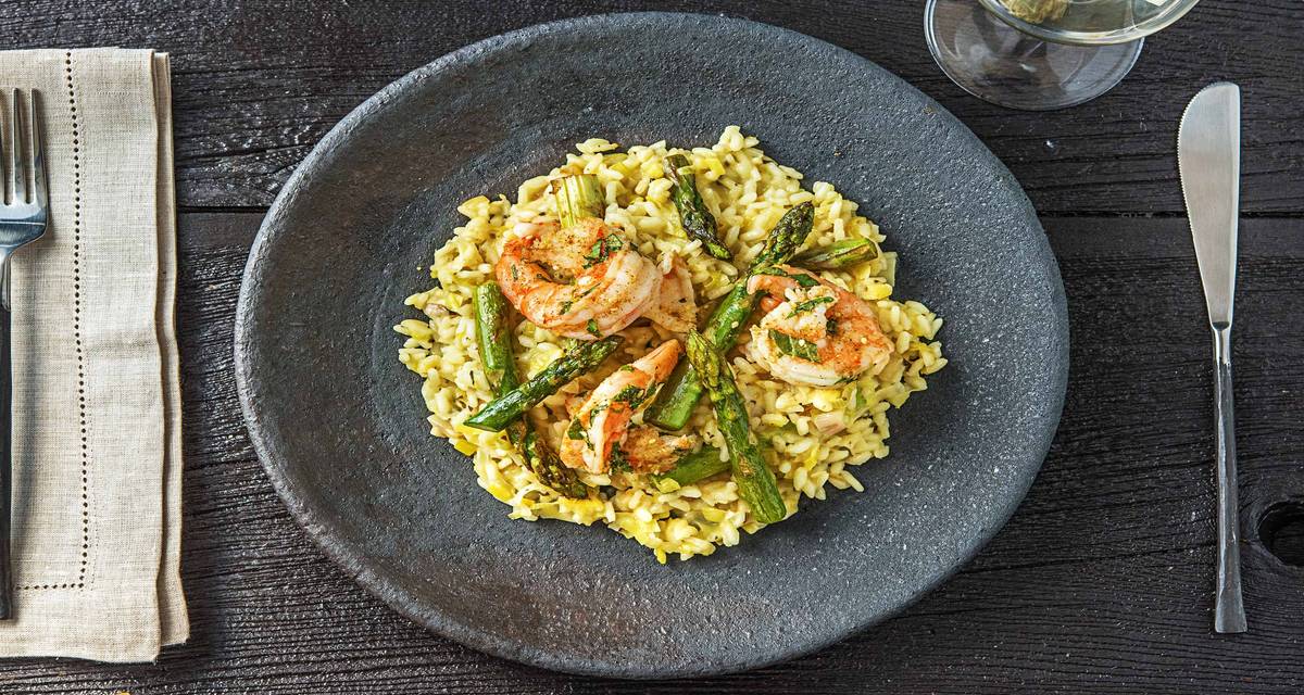 Prawn Risotto with Asparagus Recipe HelloFresh