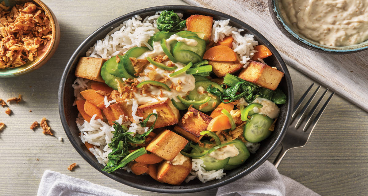 Tofu Poke Bowl with Sesame Dressing Recipe HelloFresh
