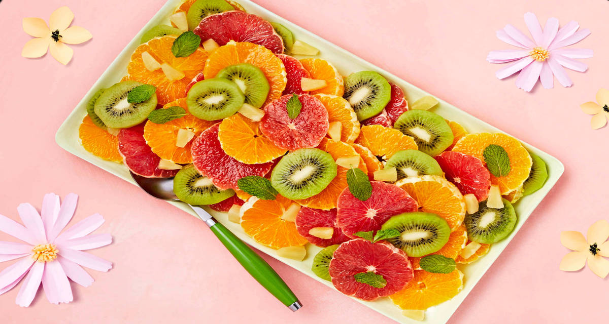 Tropical Citrus Salad with Honey and Mint