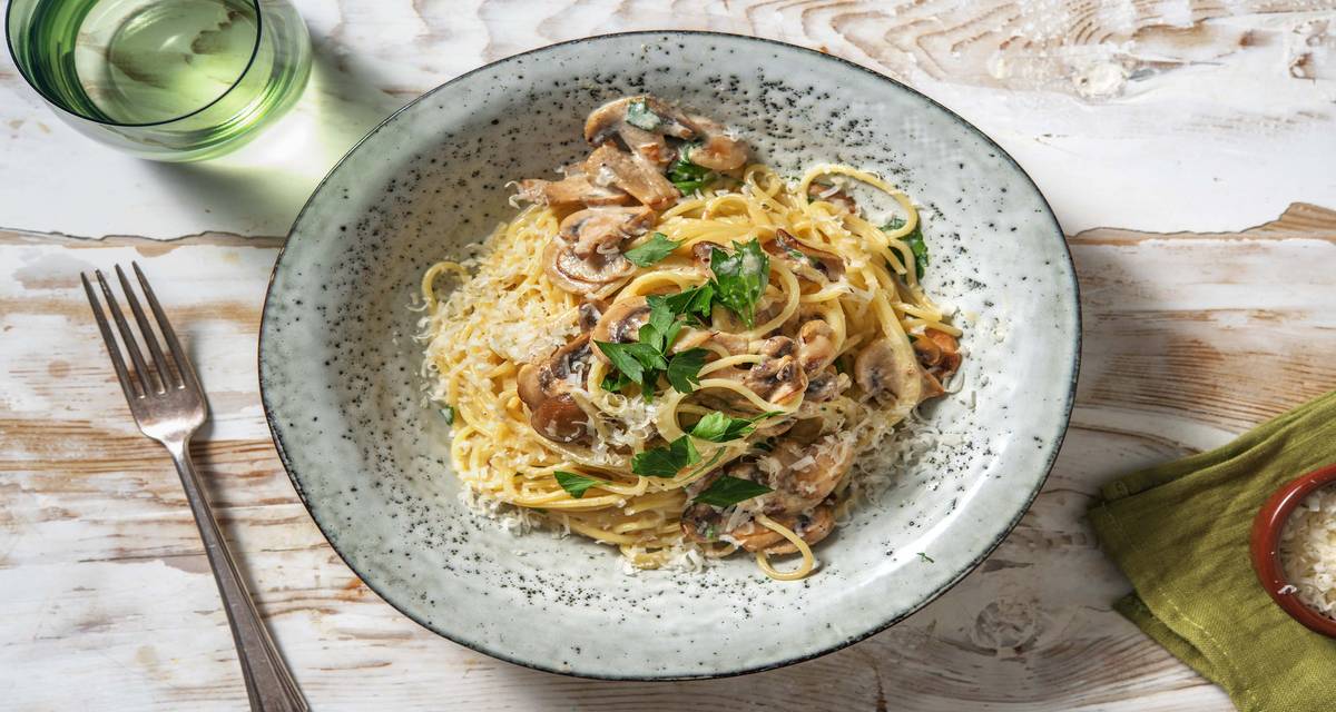 Truffle Mushroom Carbonara Recipe HelloFresh