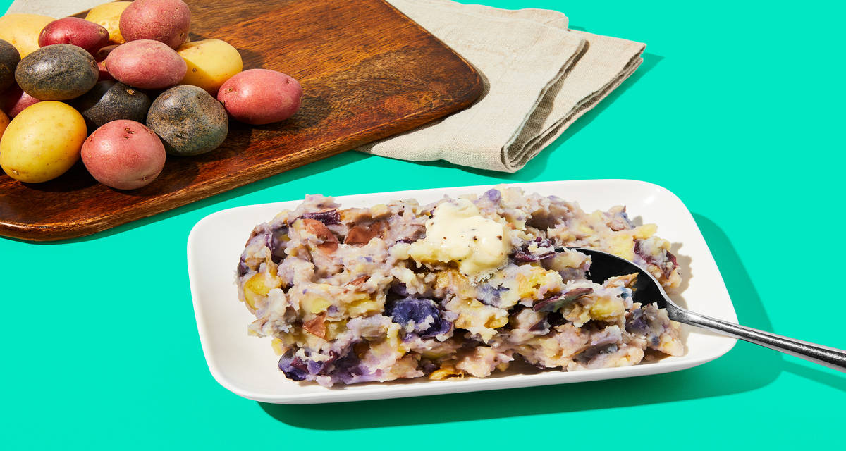Truffled Mashed Potatoes Multicolor Baby Potatoes & Black Truffle Butter | 2 Servings
