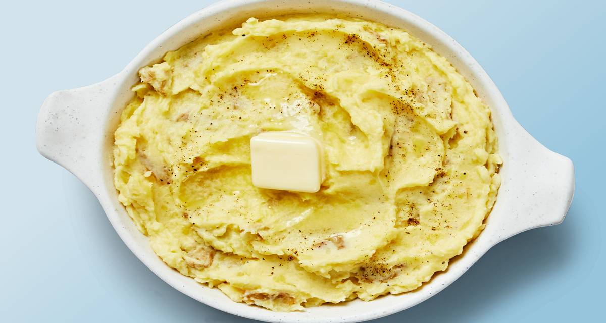 Truffled Mashed Potatoes with Garlic and Sour Cream