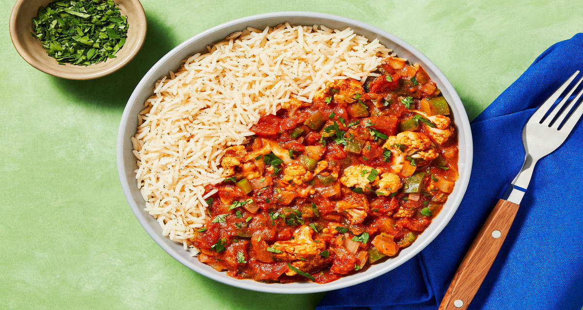 Cajun Shrimp Stew over Basmati Rice
