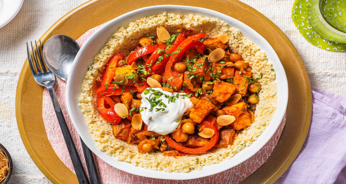 Vegetable Tagine with Coucous & Yoghurt Recipe HelloFresh