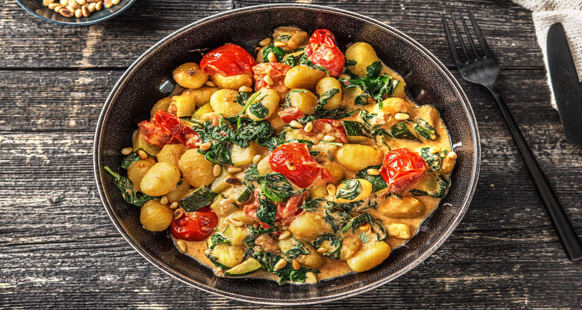 Vegetable Gnocchi with Red Pesto Recipe | HelloFresh