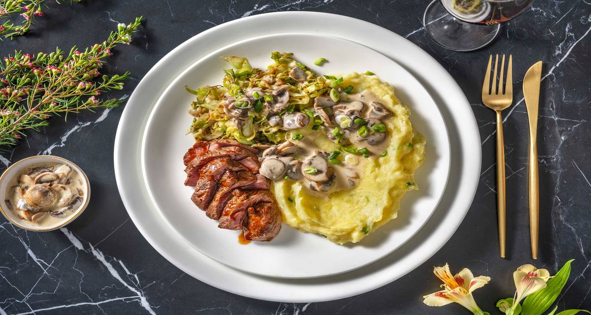 Venison and Truffle Mushroom Sauce Recipe HelloFresh