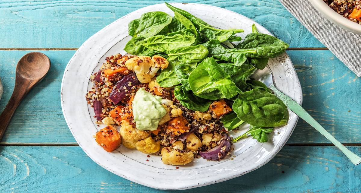 PersianSpiced Cauliflower Quinoa Bowl Recipe HelloFresh