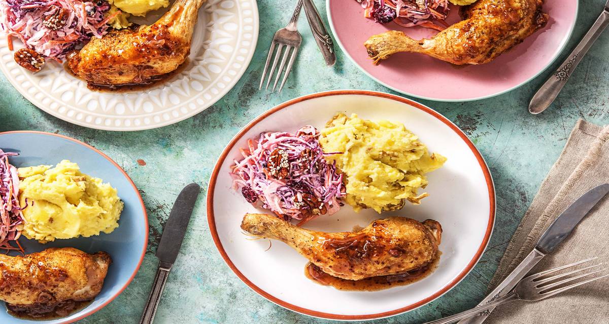 Roasted Chicken with Balsamic Fig Sauce Recipe HelloFresh