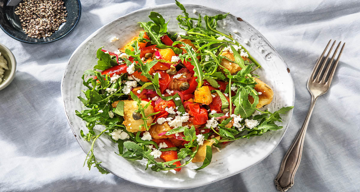 Warm Panzanella Salad With Feta Recipe | HelloFresh