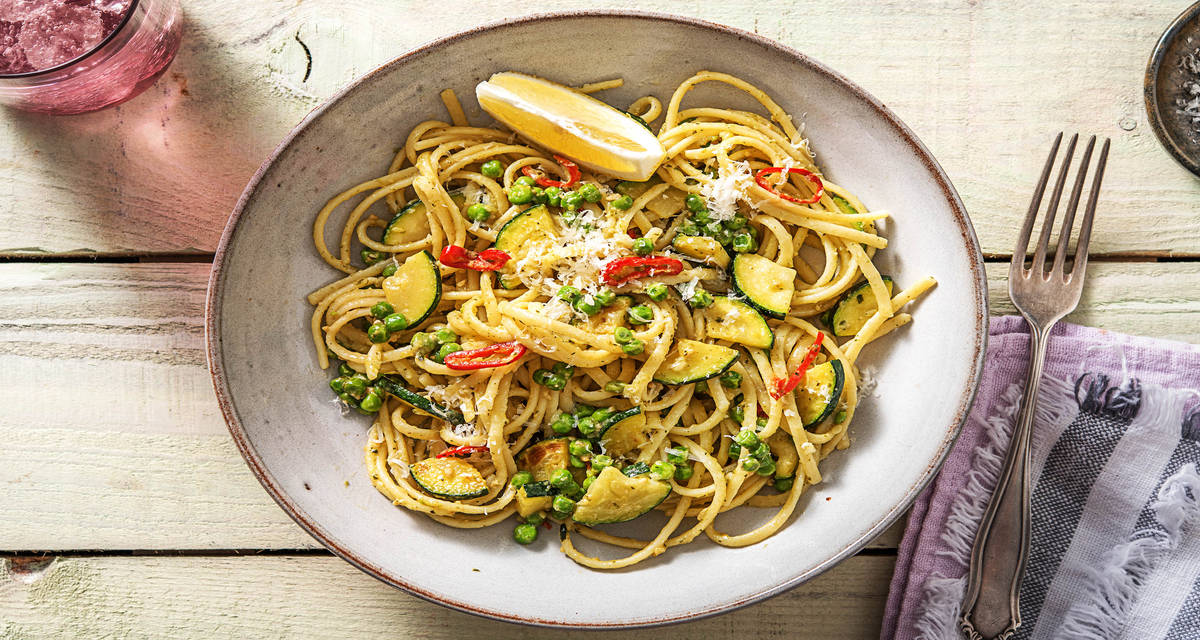 Zucchini and Lemon Linguine Recipe HelloFresh