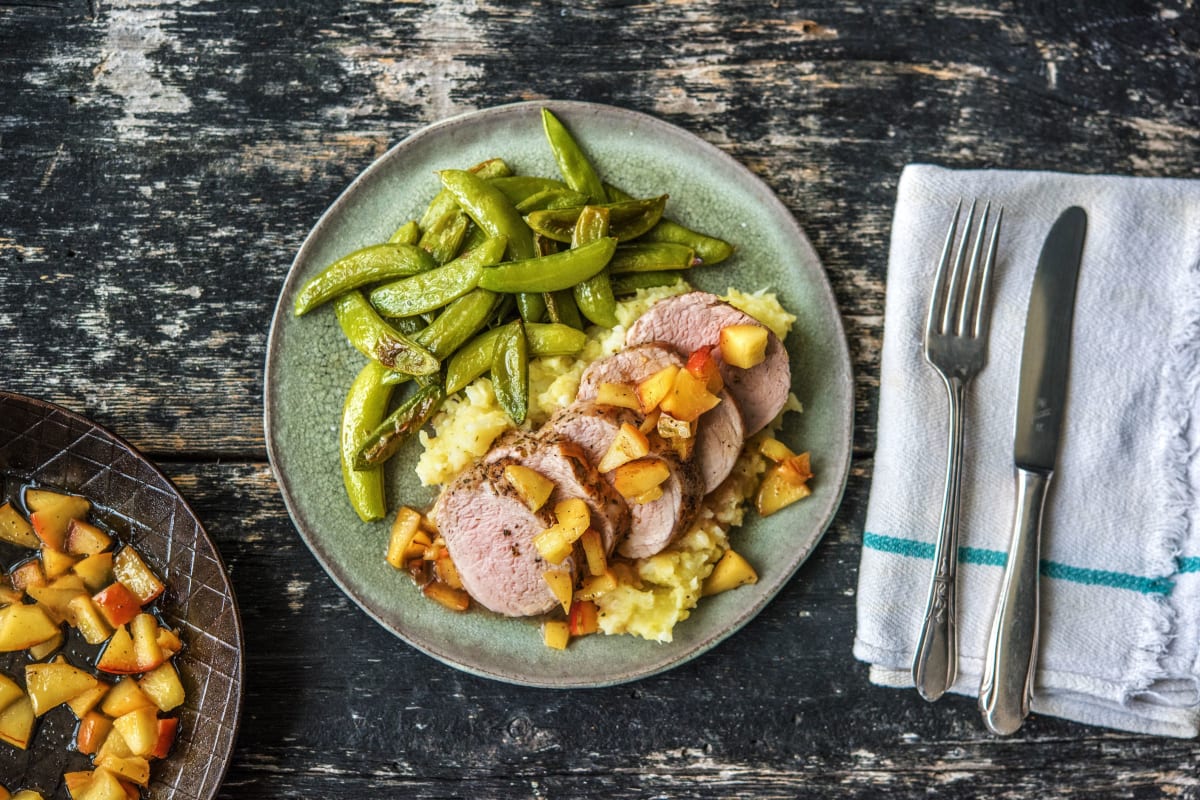 Sweet Pork Tenderloin and Apples