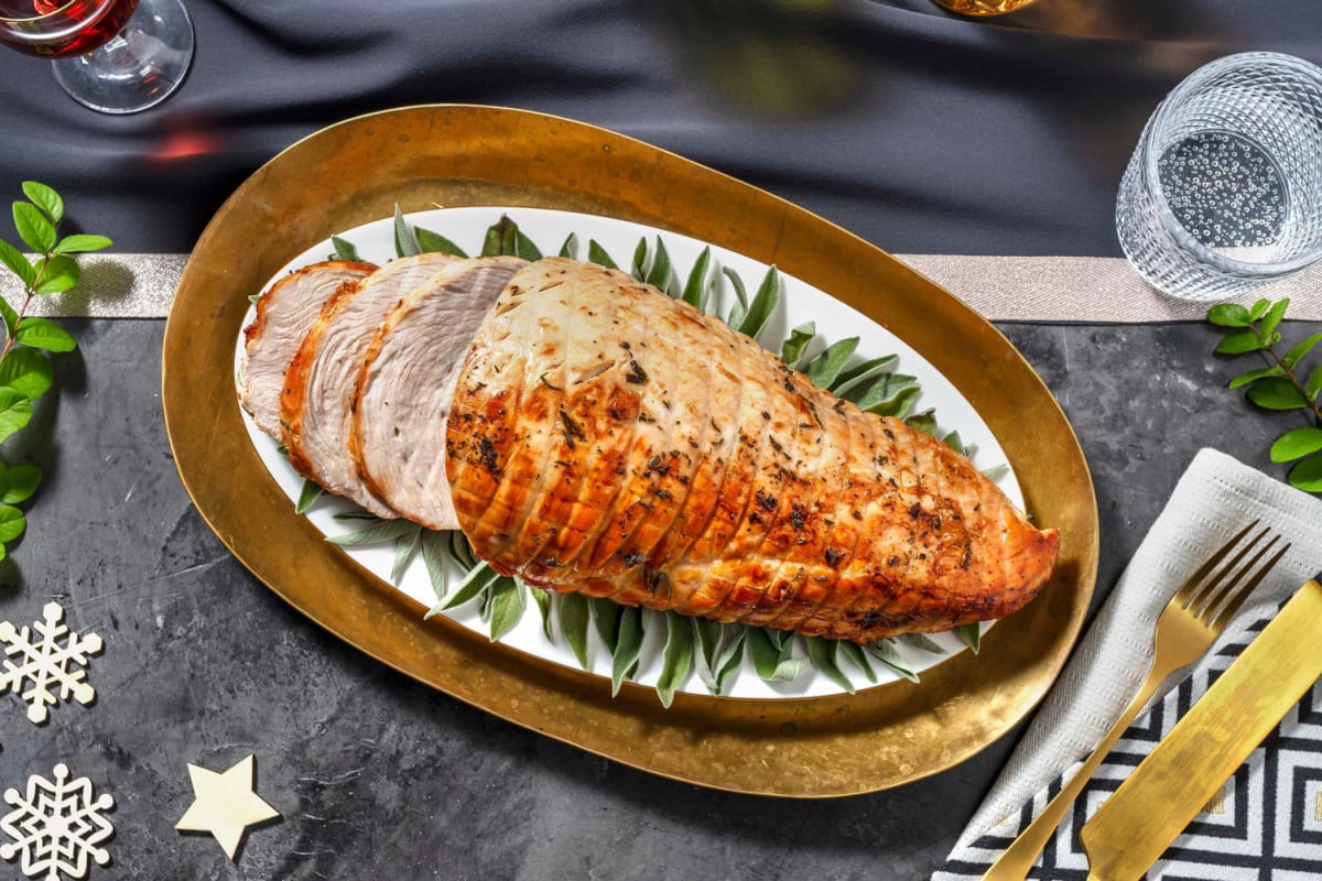 Roasted Butter-Basted Rolled Turkey