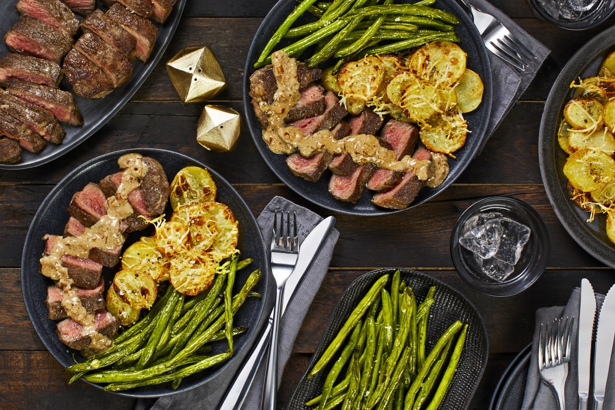 Sirloin and Sherry-Shallot Sauce