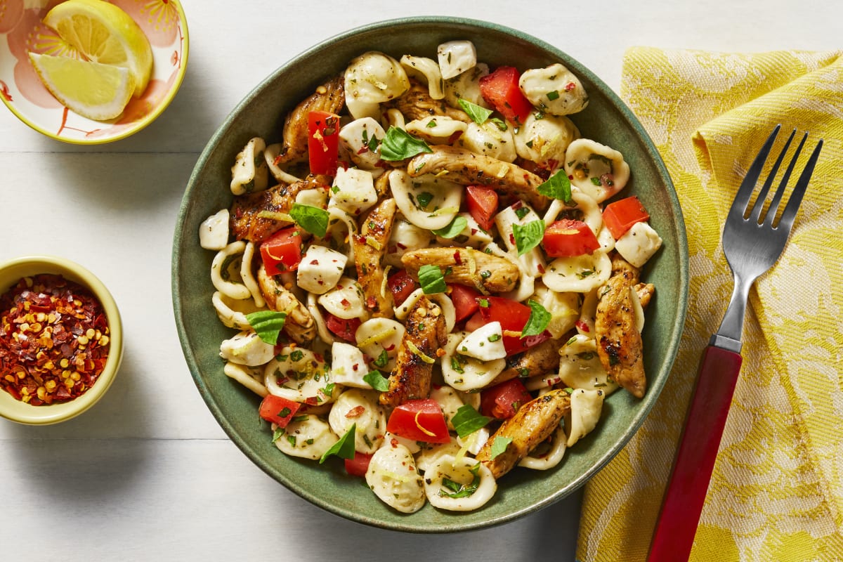 Chicken Caprese Pasta Salad