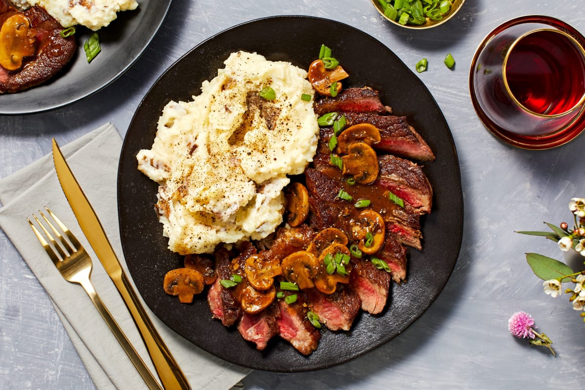 Steak With Mushroom Sauce Recipe Hellofresh