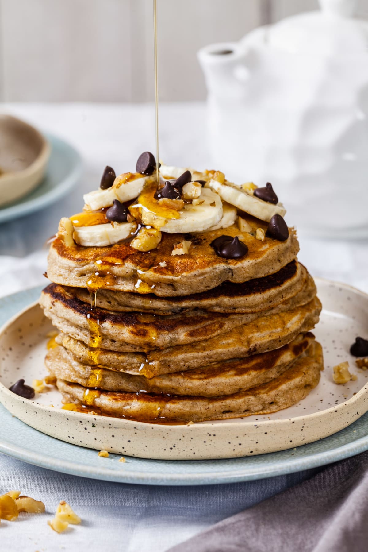 Banana Chocolate Chip Pancakes