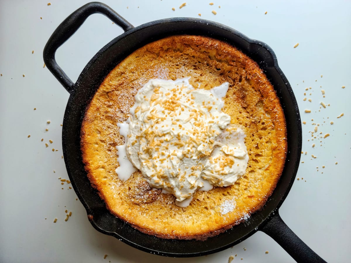 Toasted Coconut Dutch Baby