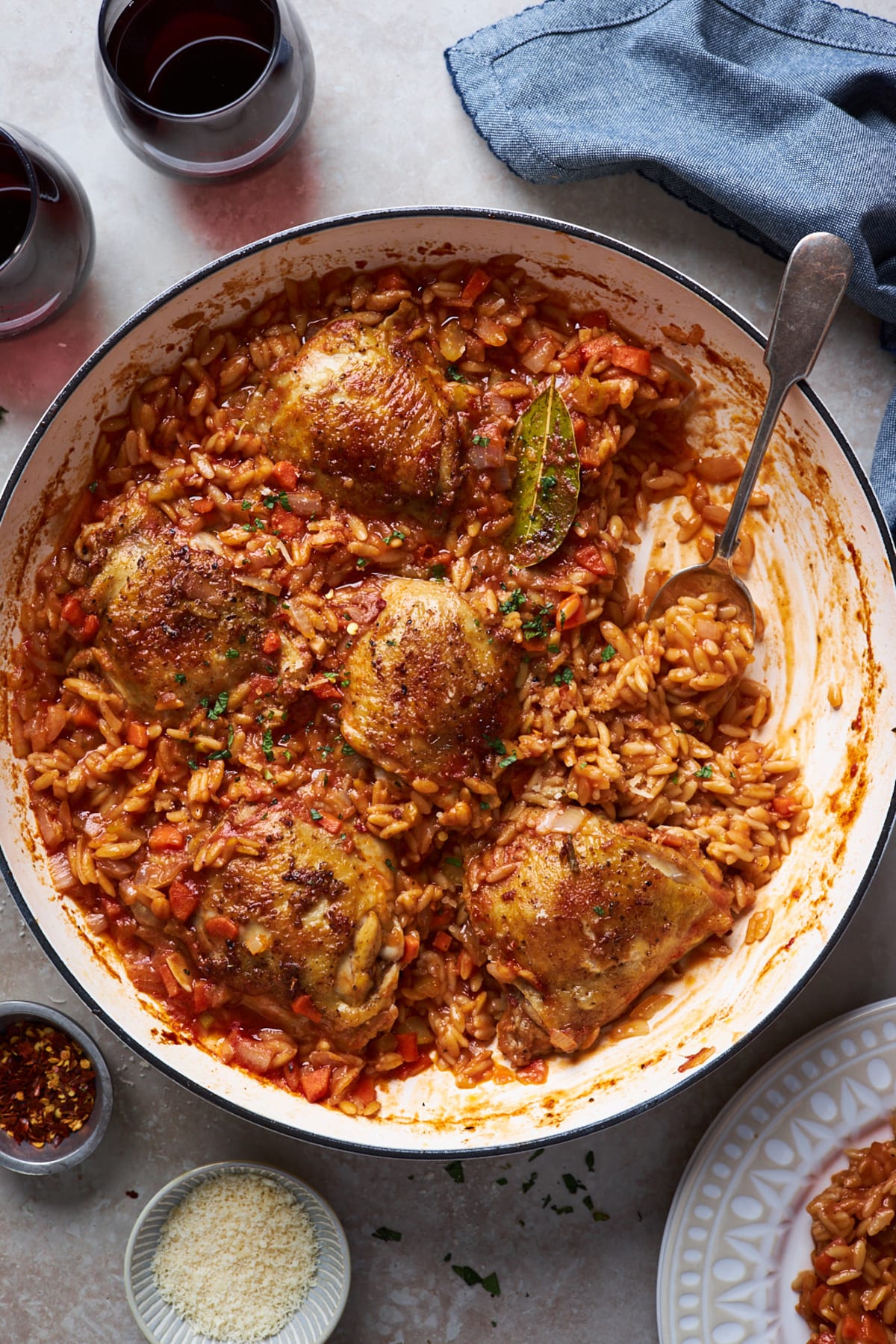 Dilly Chicken Breasts and Tomato Orzo