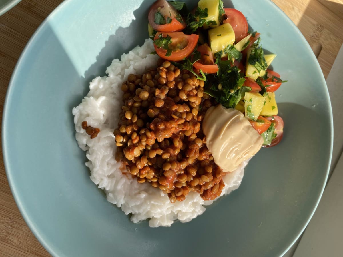 Caribbean Lentil Bowl