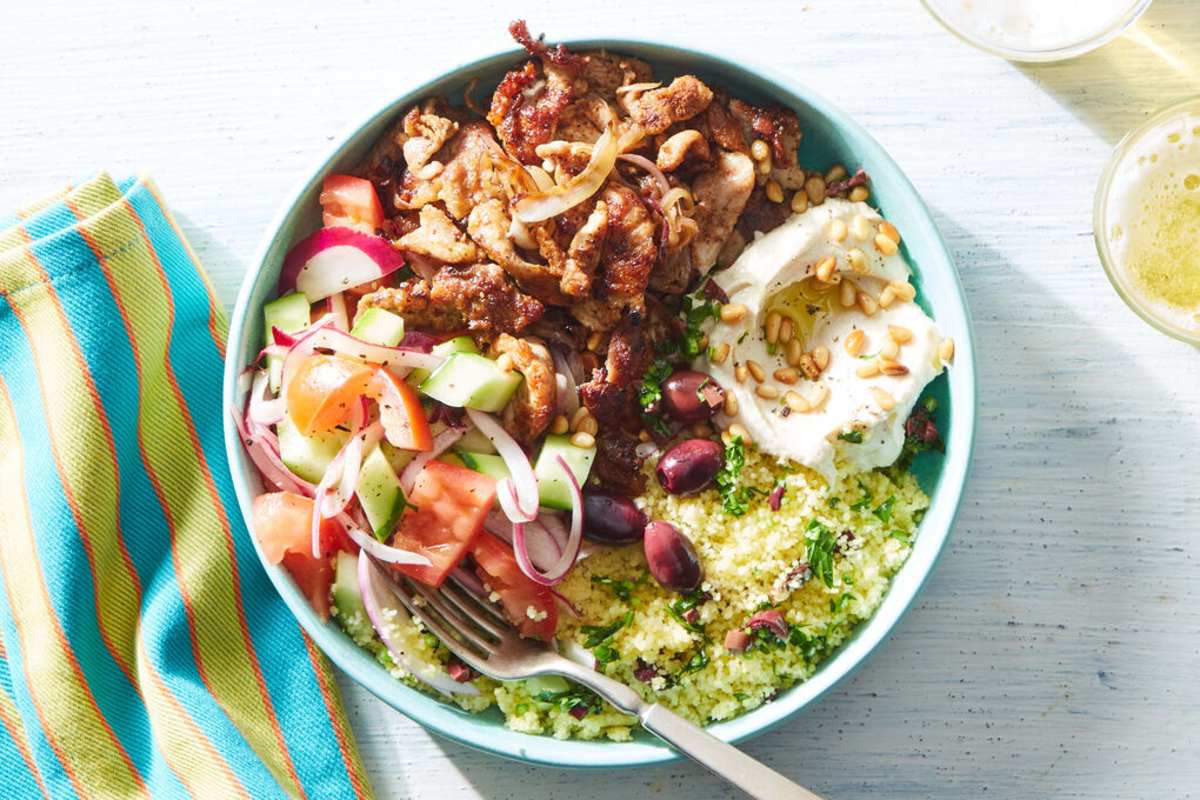 SuperQuick Grilled Shawarma Spiced Chicken and Couscous 