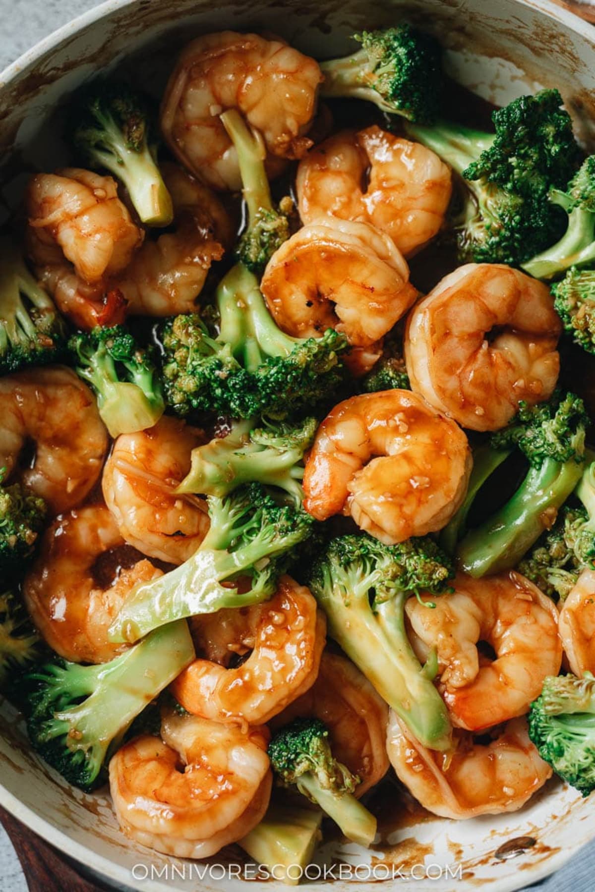 Shrimp and Broccoli with Chow Mein Noodles