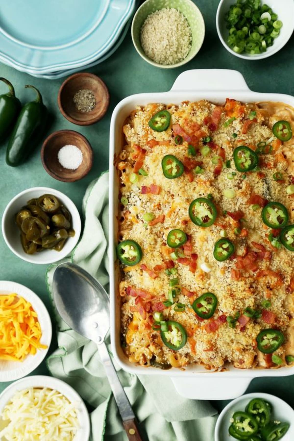 Jalapeño Popper Tortellini Bake