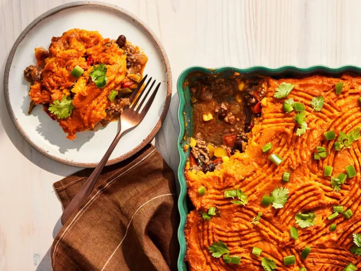 Southwest Beef and Sweet Potato Pie