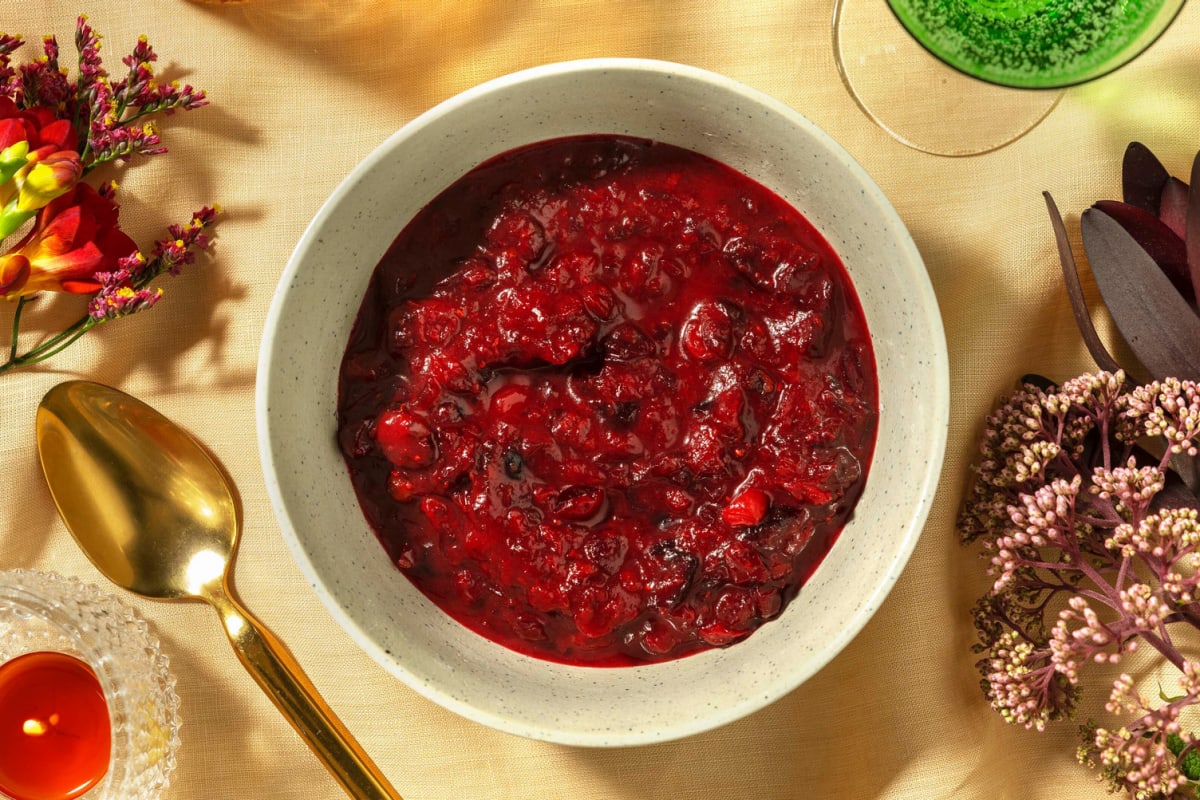 Zesty Homemade Cranberry Sauce