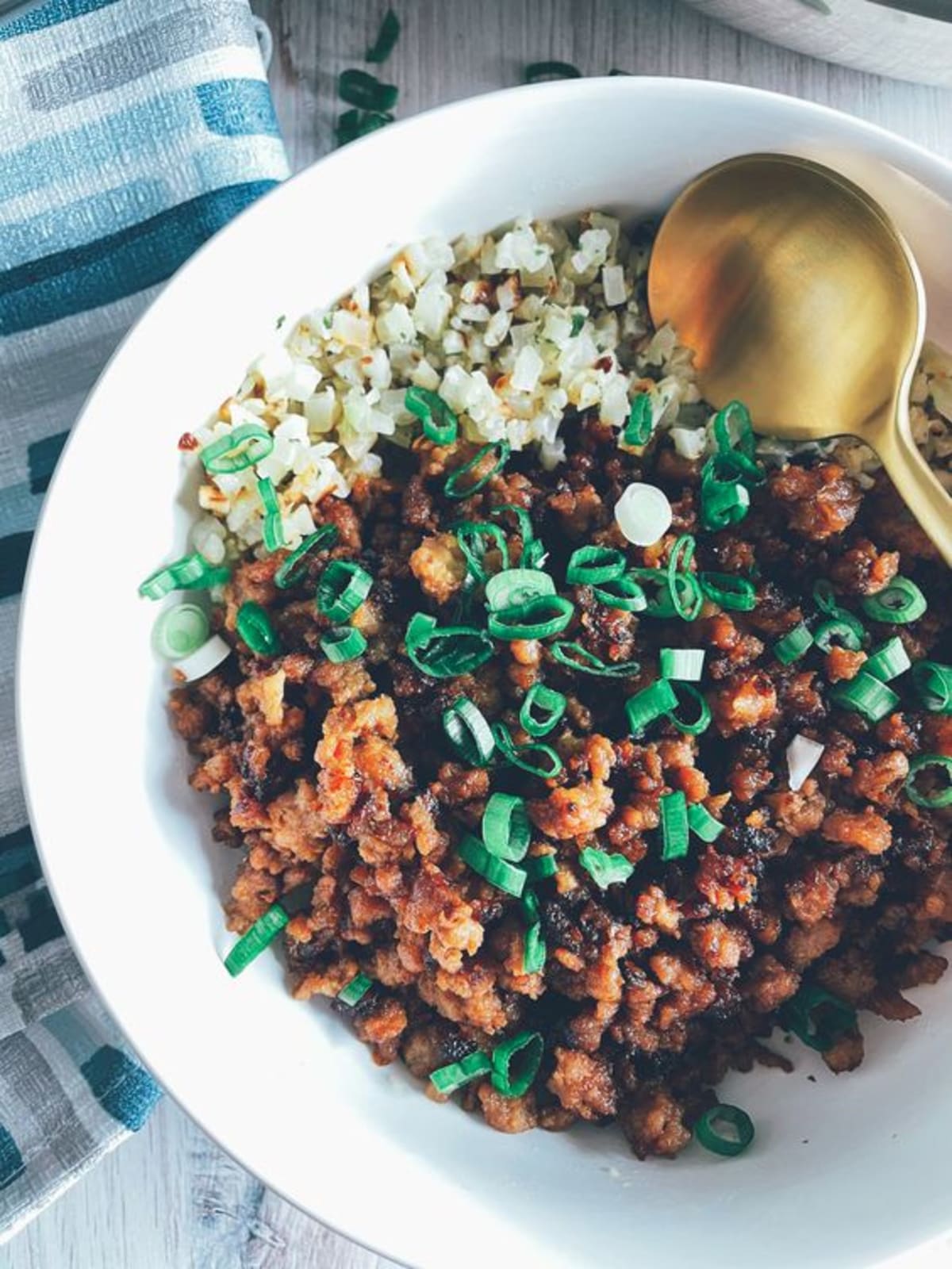 Filipino-Inspired Ground Pork Adobo Bowls