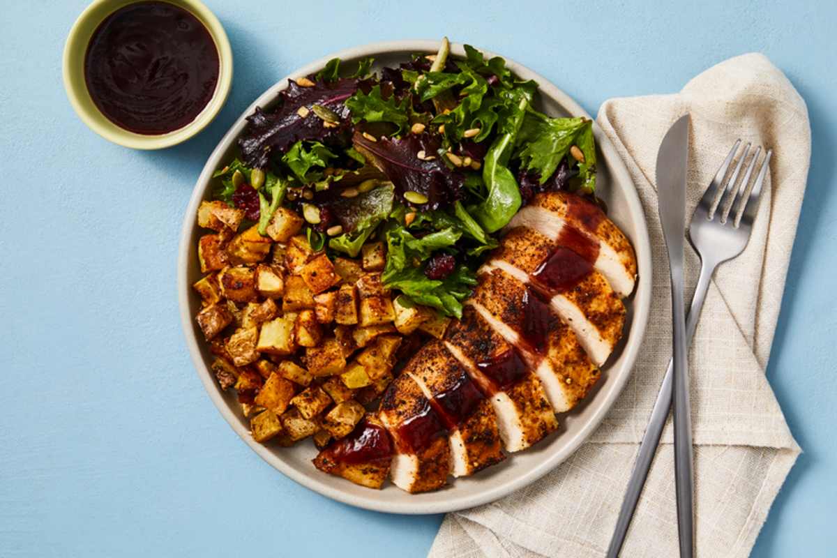 Blueberry-BBQ Tofu