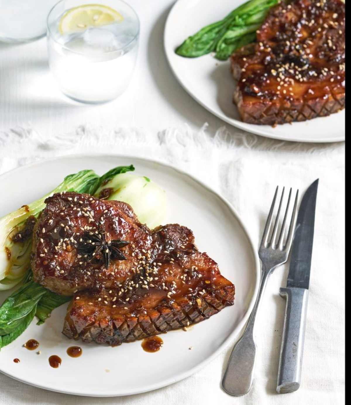 Grilled Sweet Soy-Glazed Pork Chops