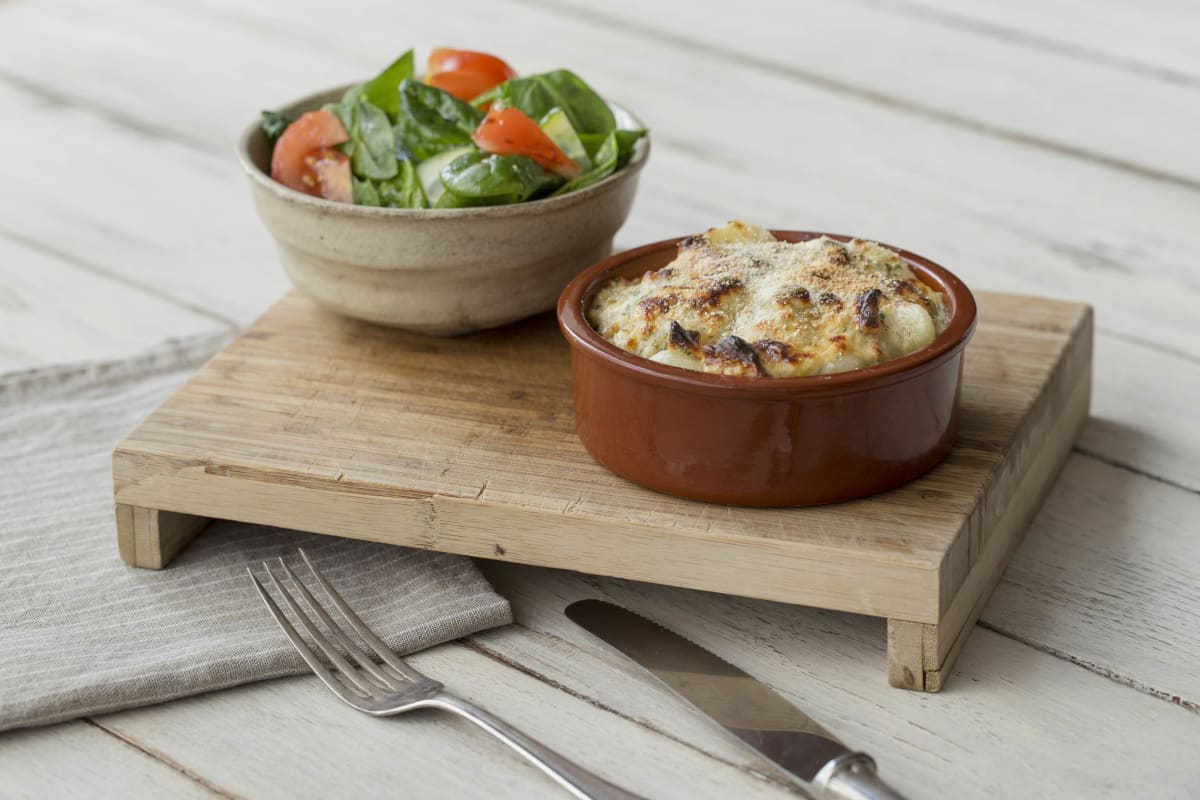 Baked Gnocchi with Walnuts