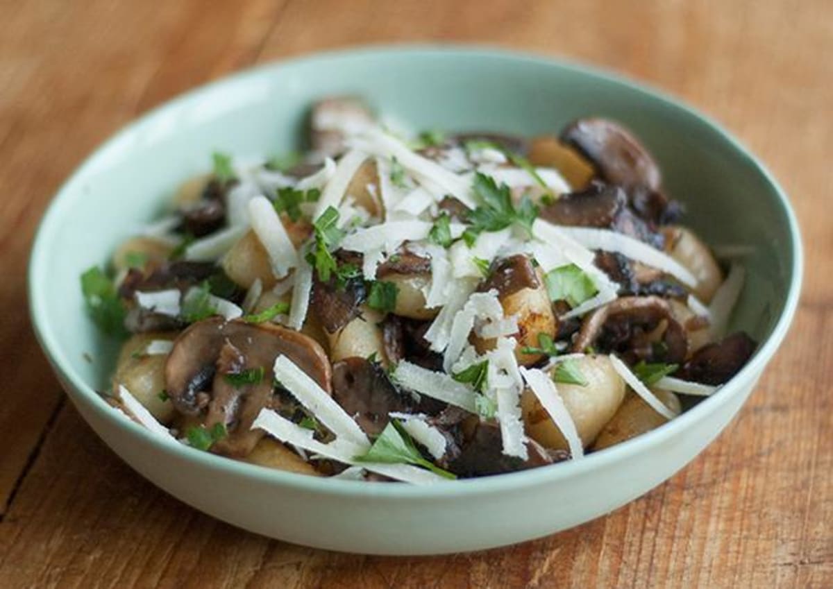 Panfried Gnocchi with Mushroom & Thyme