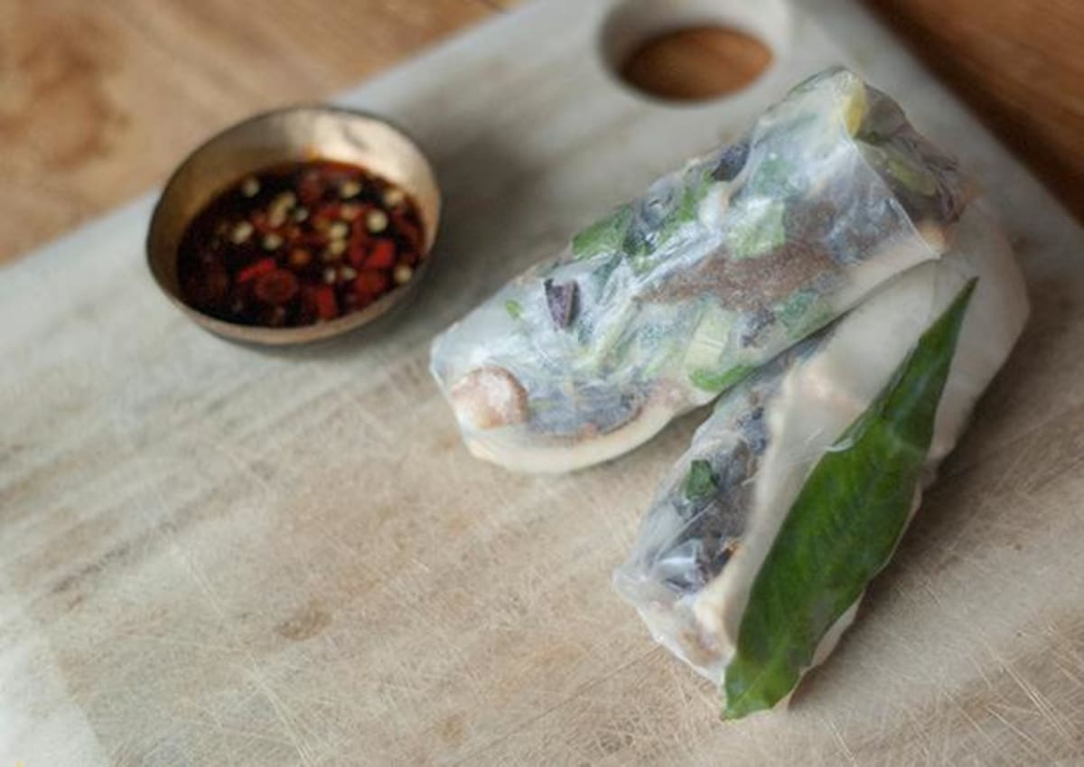 Tofu Rice Paper Rolls