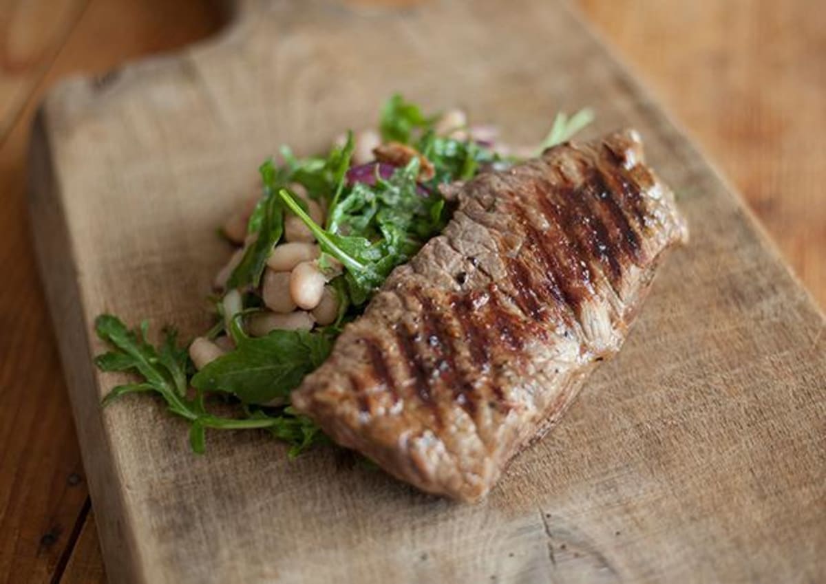 Grilled Angus Rump with Cannellini Salad Recipe | HelloFresh