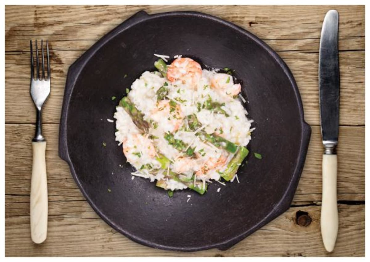 Shrimp and Asparagus Risotto