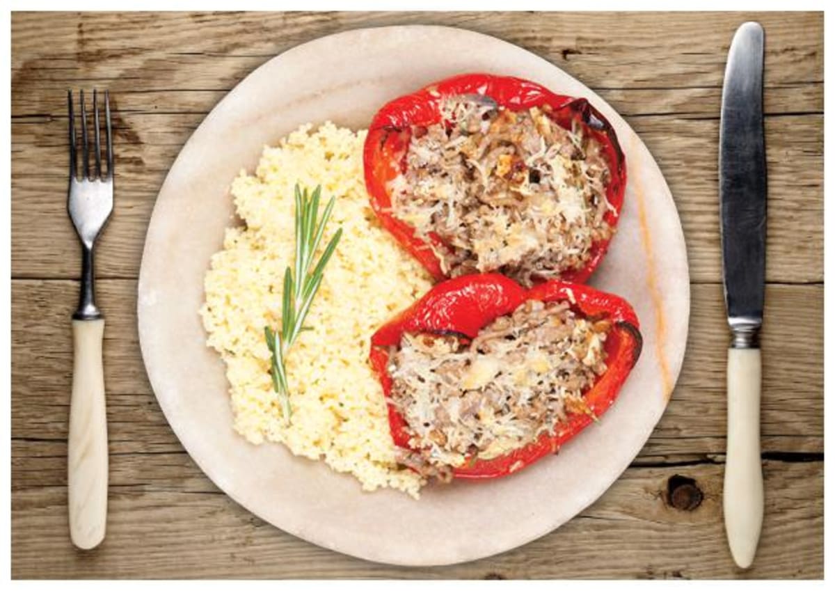 Pork-Stuffed Roasted Peppers