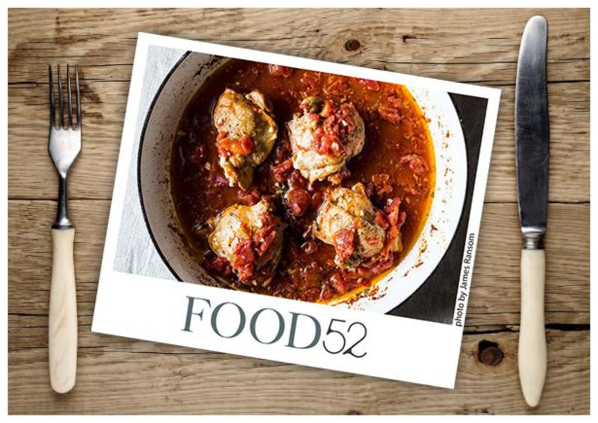 Food52: Braised Chicken Thighs with Tomato and Garlic