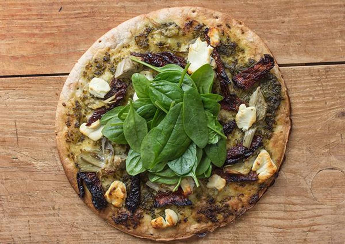 Pesto Pizza with Fetta and Sundried Tomatoes Recipe HelloFresh