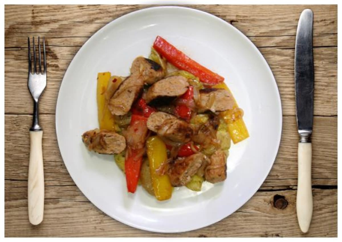 Not-Your-Average Chicken Sausage and Peppers