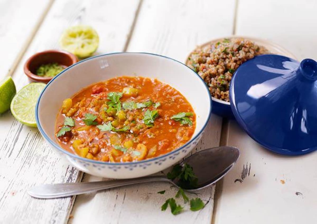 Marokkaanse minestrone met tabouleh 