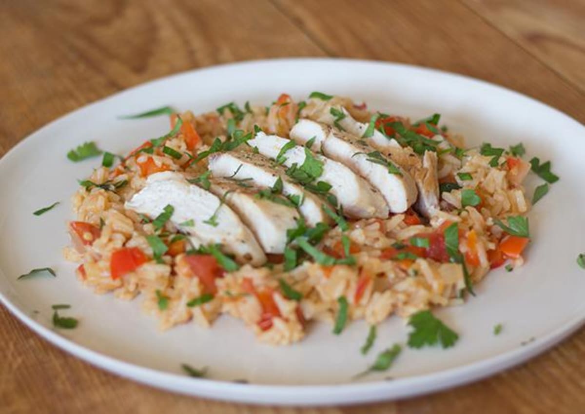 Grilled Chicken with Spanish Rice