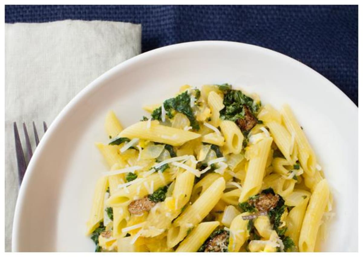 Sausage and Kale Penne