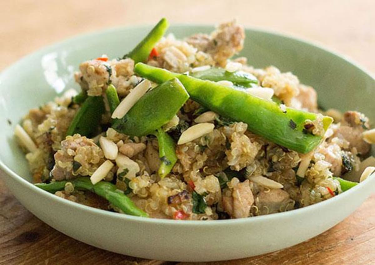 Chicken, Almond, Coriander & Pea Quinoa