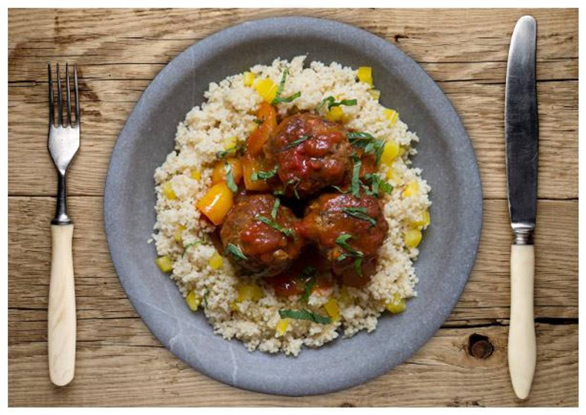 A Speedy Lamb and Mint Meatball Tagine Recipe HelloFresh
