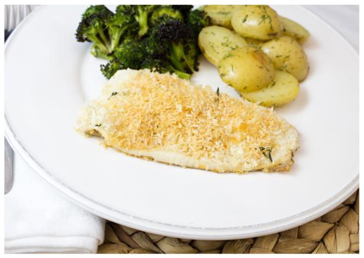 Mustard Crusted Trout