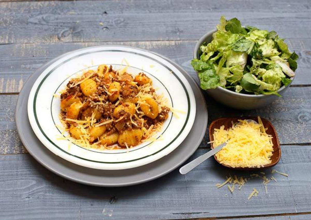 Gnocchi bolognese met oude kaas